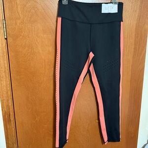 Black and Coral Leggings